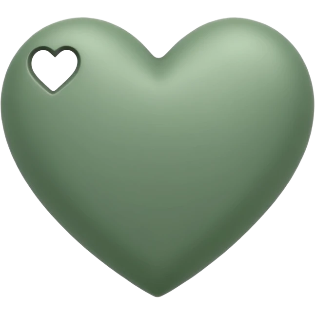 sage green heart emoji