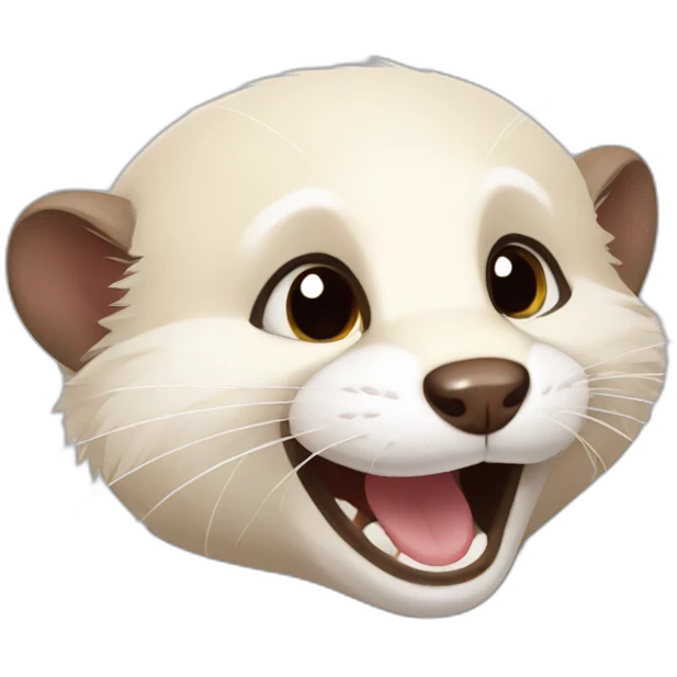 ferret happy emoji