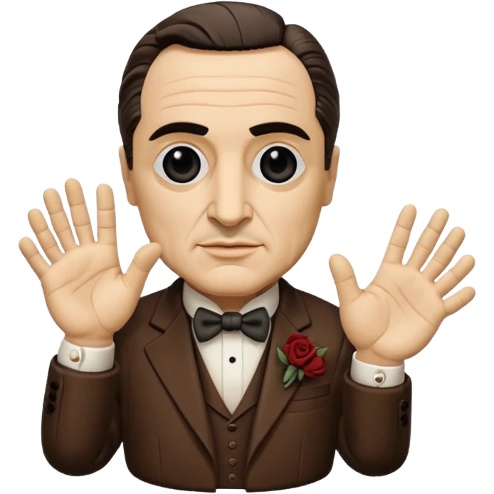the godfather, iconic puppet hand emoji