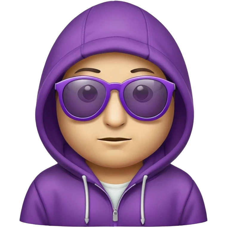 eggplant with hoodie and sunglasses emoji