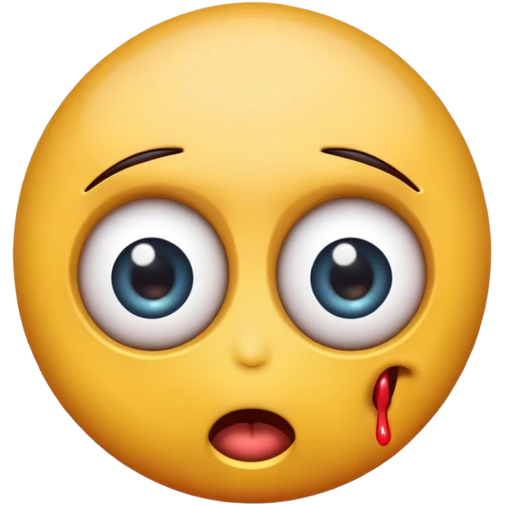 emoji with eyeballs popping out of head like a cartoon character emoji