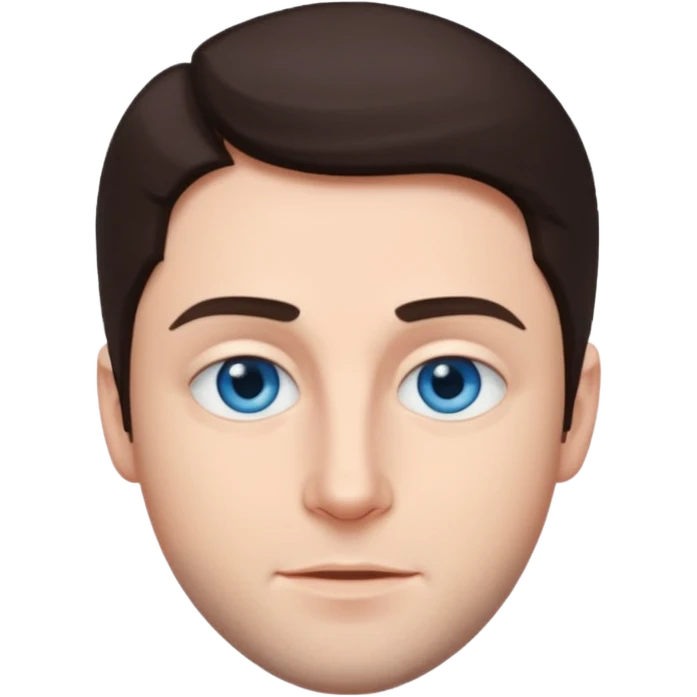Jon Abrahams (b.1977) with blue eyes, dark brown hair emoji