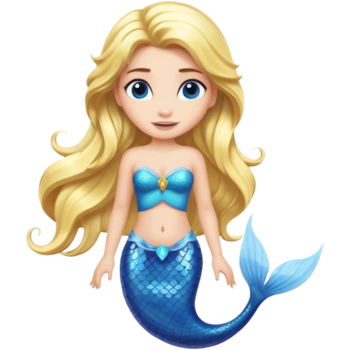 Elsa as a mermaid emoji