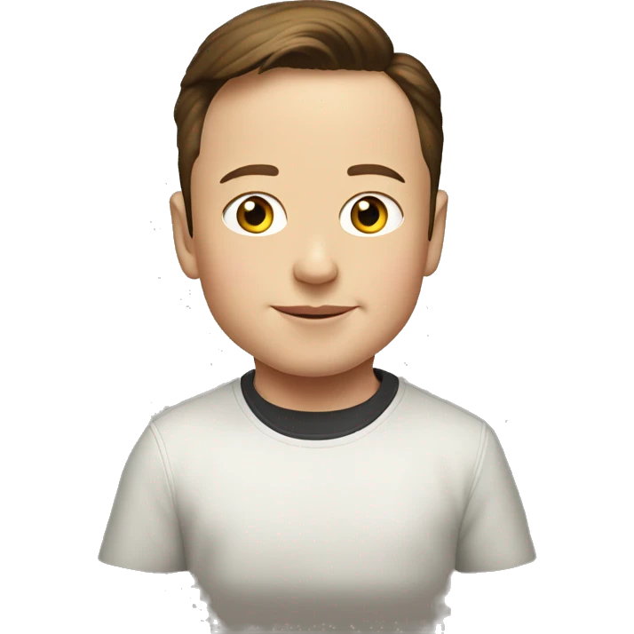 Elon musk as a kid emoji