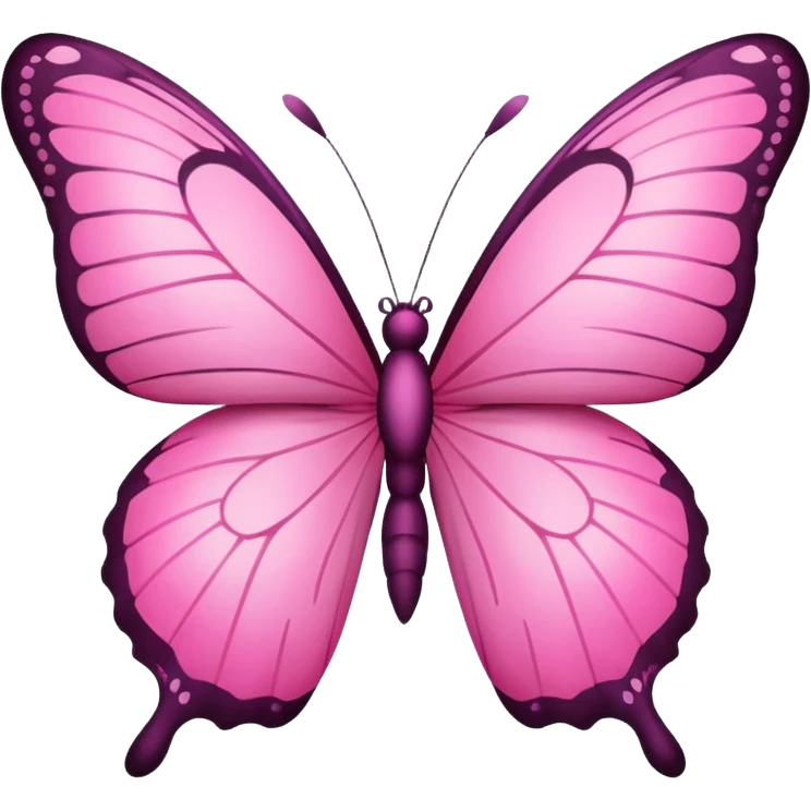 Pink butterfly  emoji