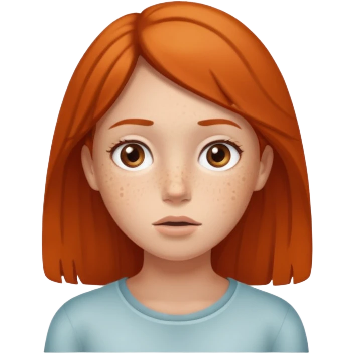 Girl, Questioning face emoji