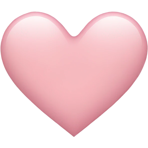 Light pink heart emoji