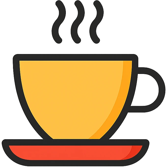 A coffee cup emoji
