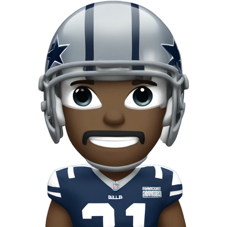 Dallas cowboy football player emoji