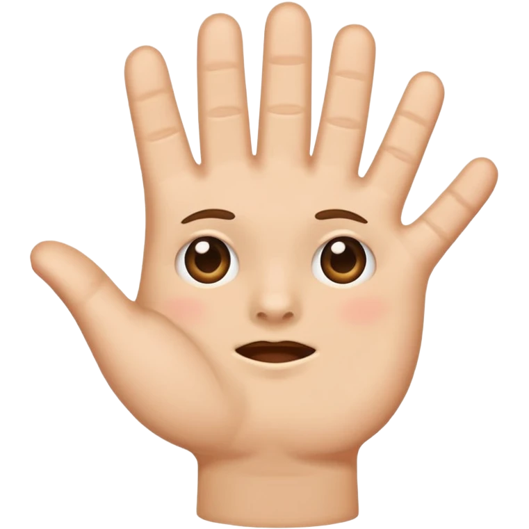 A hand slapping a face emoji