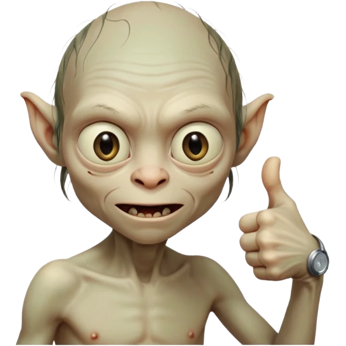 thumbs up golum emoji