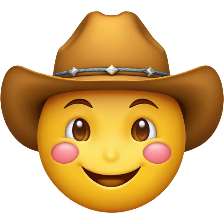 Şapkalı göz kırpan emoji emoji