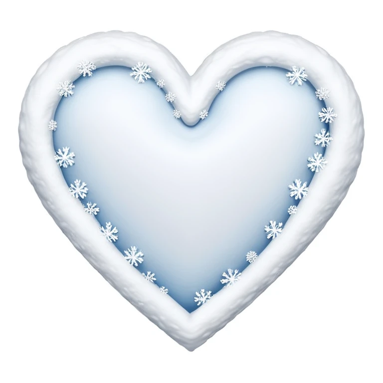 winter themed heart emoji