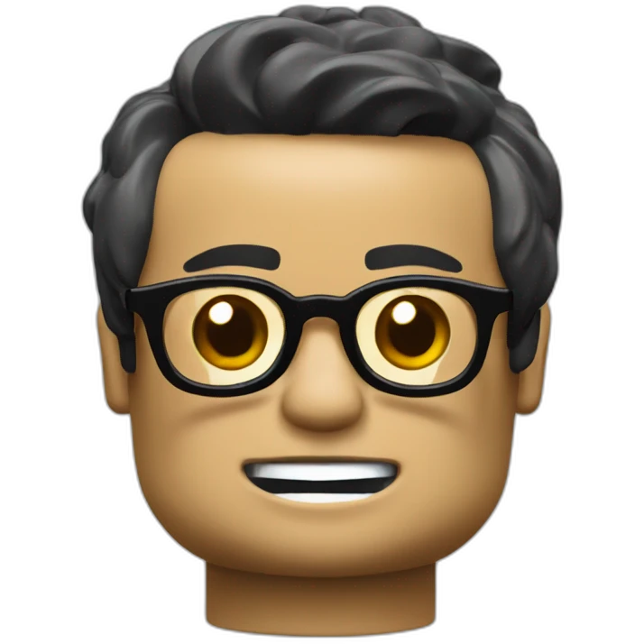 Lego minifigure without eyes, without hairs, without nose, without lips emoji