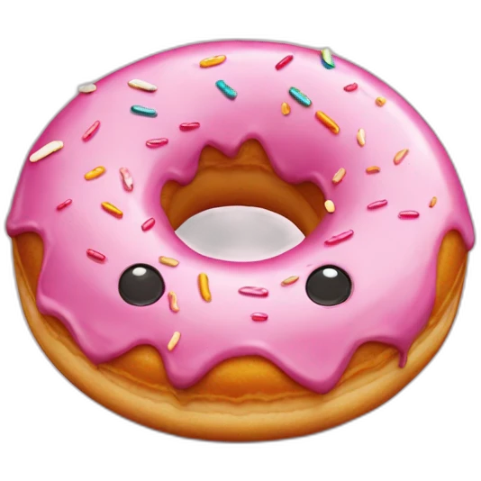One Donut sucrée au sucre emoji