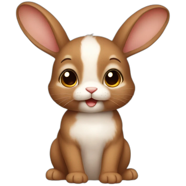 Brown baby rabbit emoji
