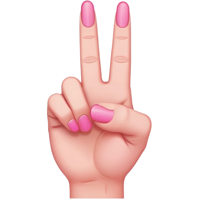 pink middle finger emoji