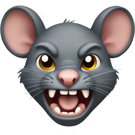 Angry rat emoji