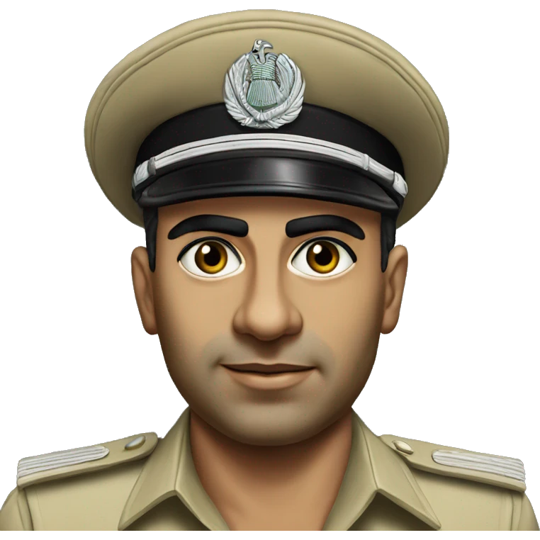 egyptian officer millitary 1970 photorealistic emoji