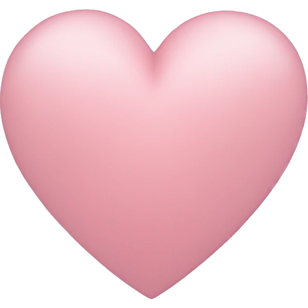 Light pink heart emoji