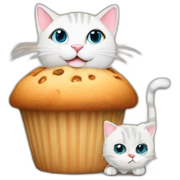 Cat with muffin emoji