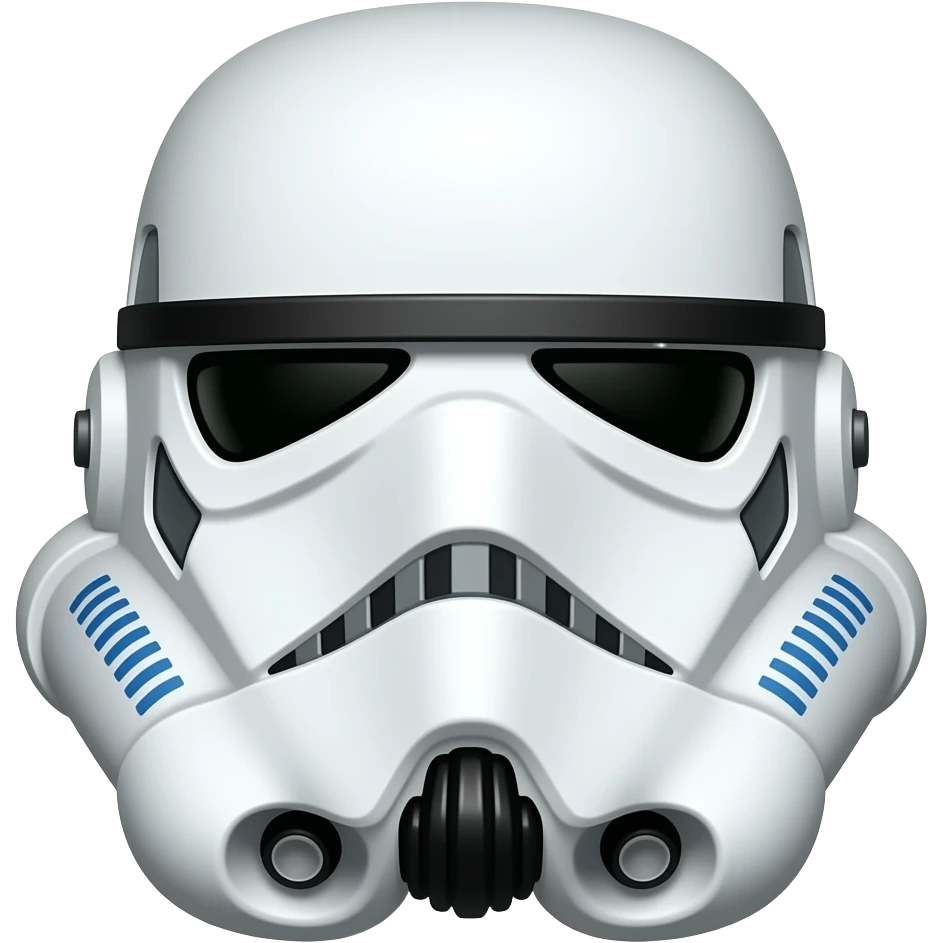 Stormtrooper with Banksy graffiti emoji