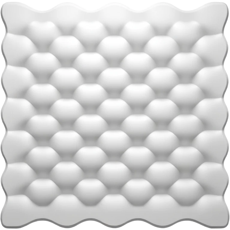 white wavy acoustic foam panel with egg crate pattern emoji