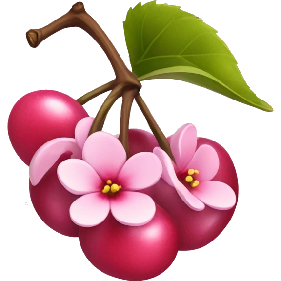Cherry blosom emoji