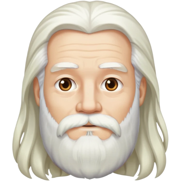 Start with white beard. Change hair to long white and parted in the middle  emoji