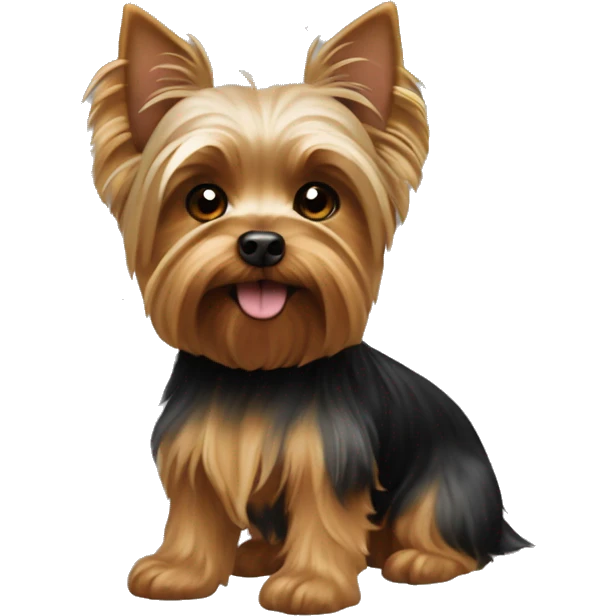 The little Yorkshire Terrier dog emoji