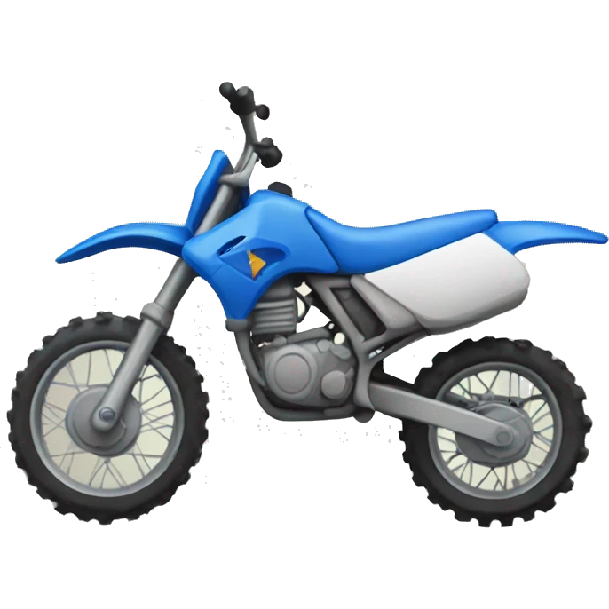 Blue dirt bike  emoji