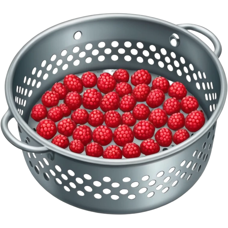 Un tamis avec des trous pour tamiser des baies de sichuan emoji