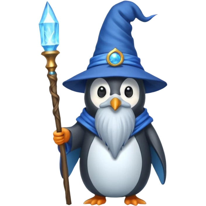 Penguin Wizard emoji