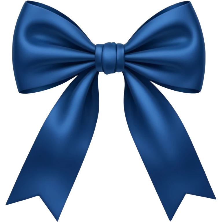 Laço azul marinho emoji
