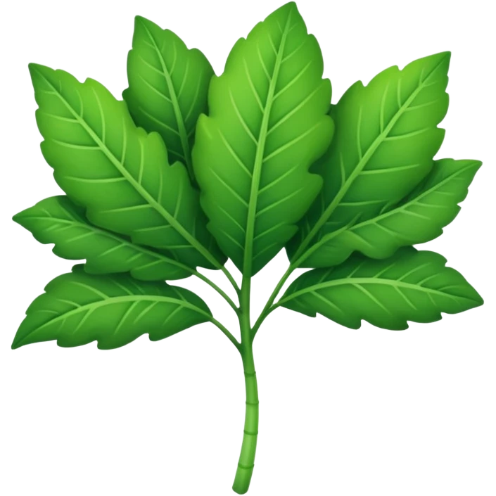 Leafy green emoji