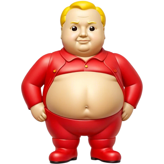 Cinematic Realistic Botero Sculpture Emoji, depicted as an exaggerated voluminous sculpture in the signature style of Fernando Botero, rendered with rich textures and vibrant artistic lighting that captures its playful grandeur. emoji