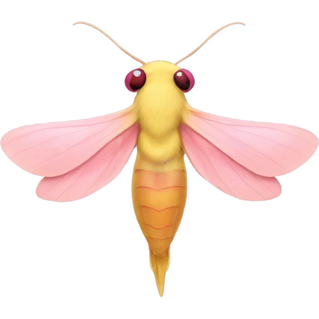 rosy maple moth emoji