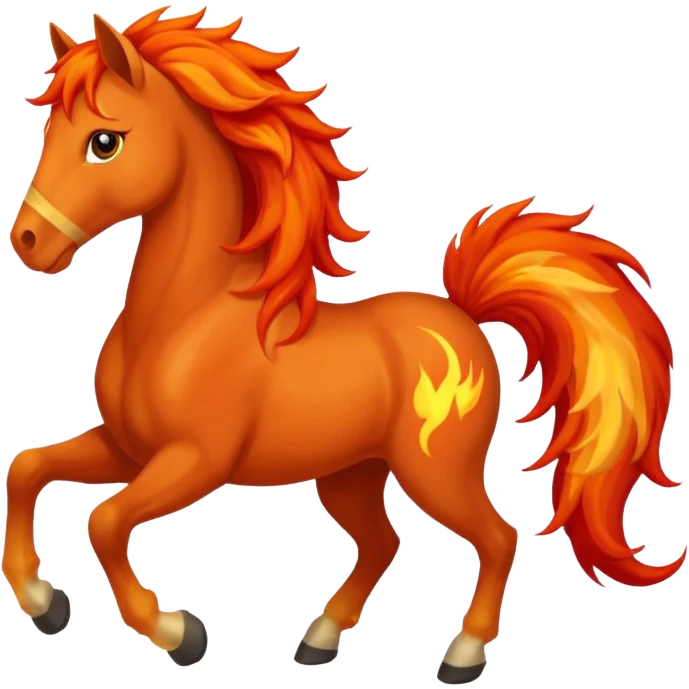 Fire horse emoji