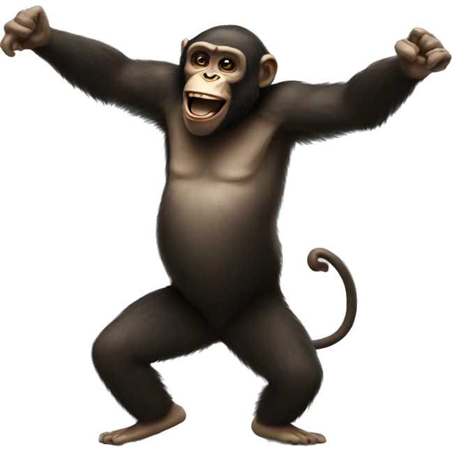 Ape dancing emoji