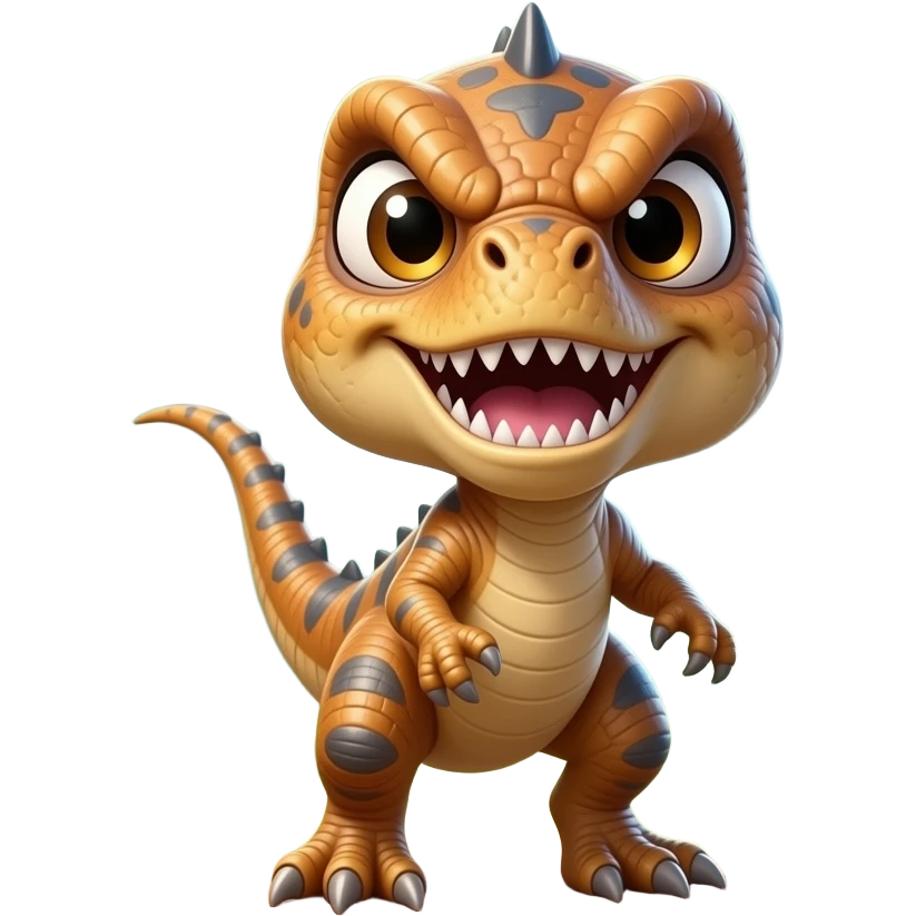 Create a mad baby dinosaur emoji