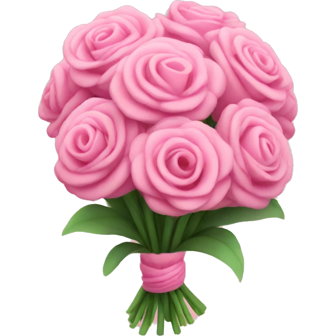 cute pink bouquet emoji