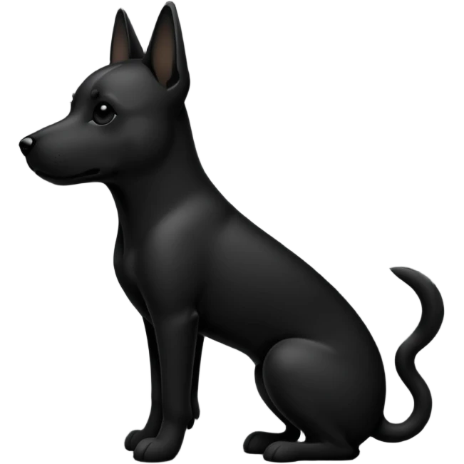 dog silhouette emoji