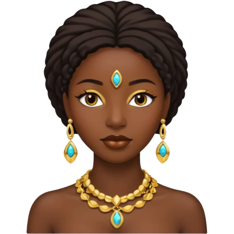 Femme noire belle emoji