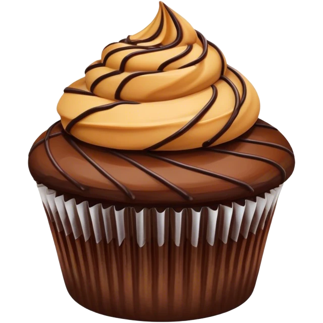 gourmet chocolate brownie caramel cupcake emoji