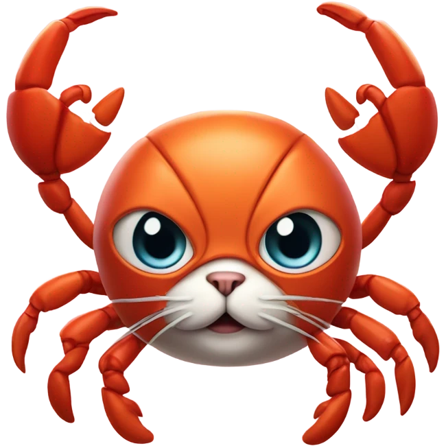 Cat wearing a crab costume  emoji