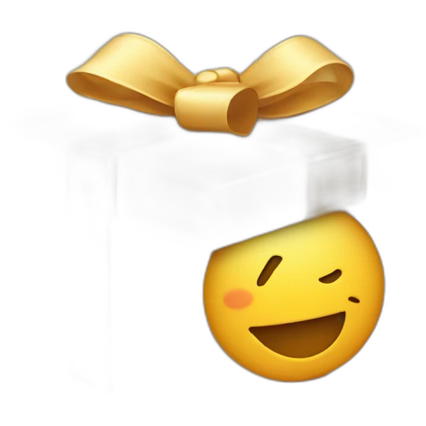 gift box with smile emoji
