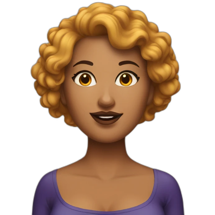 Voluptuous Lea sedeux emoji