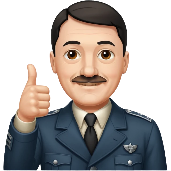 Hitler thumbs up emoji