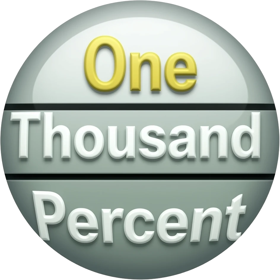 One Thousand Percent emoji