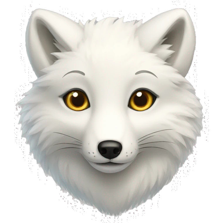 Arctic Fox full body emoji